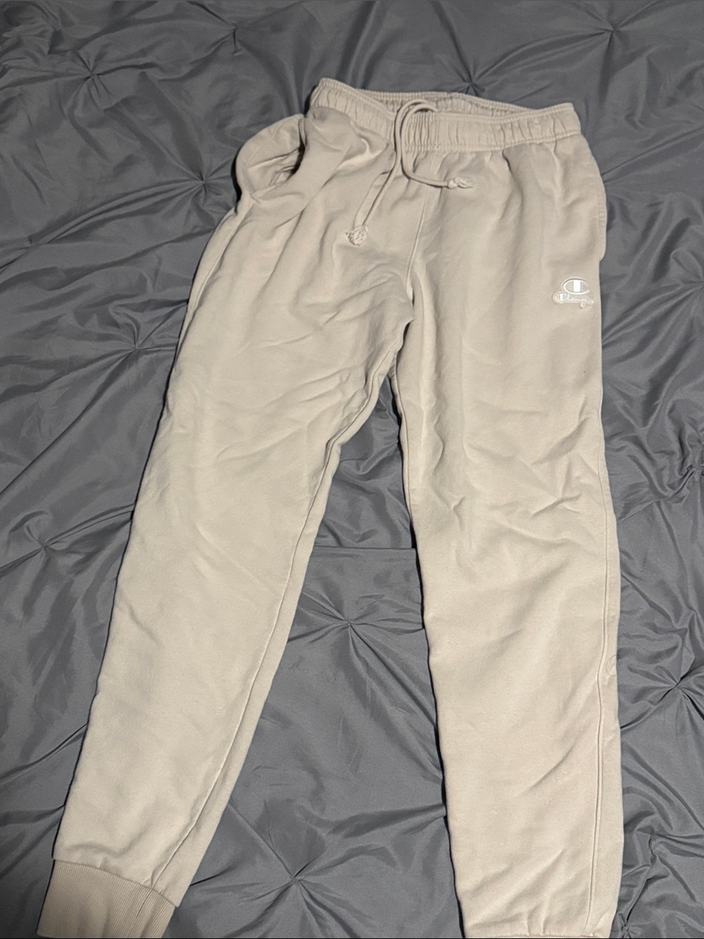 Champion Light Beige Fleece Joggers